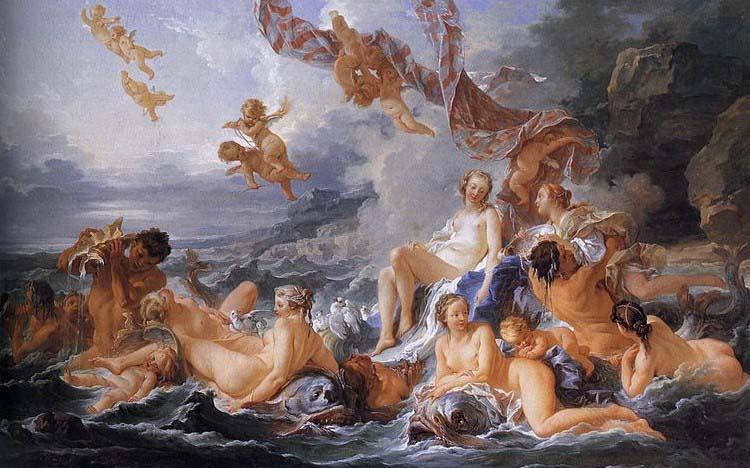 Francois Boucher The Triumph of Venus, also known as The Birth of Venus